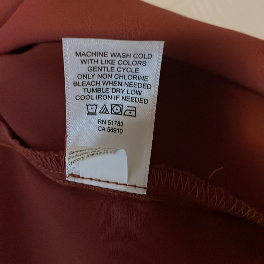 Burnt Orange/Copper Ruffle Shoulder Sleeveeless - Picture 5 of 6